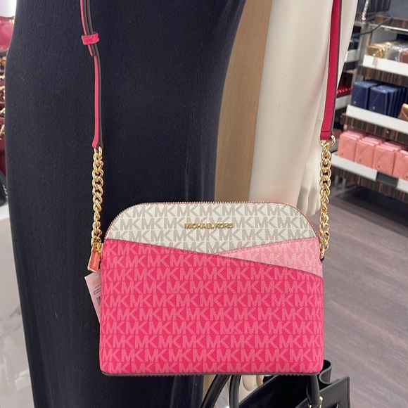 MICHAEL KORS
Jet Set Travel Medium Color-Block Signature Logo Dome Crossbody Bag - Picture 15 of 16